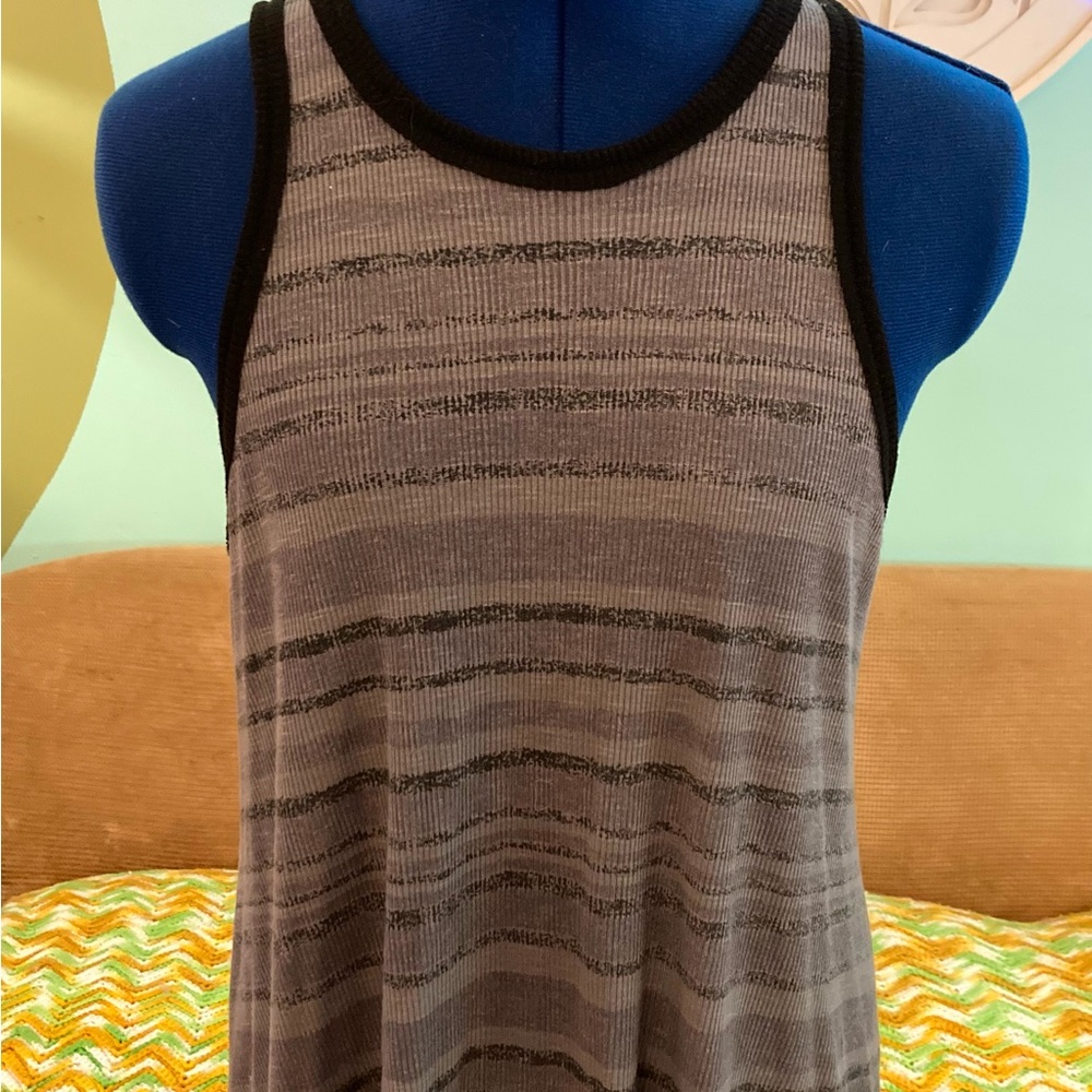 Free People boho Striped asymmetrical Tank Top
